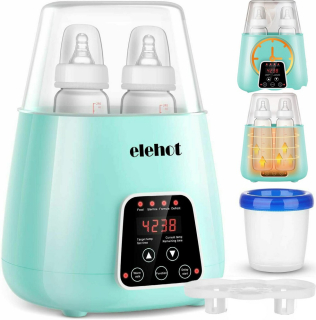OHRIEVAČ MLIEKA STERILIZÁTOR FĽAŠIE ELEHOT 5v1 LCD ČASOVAČ